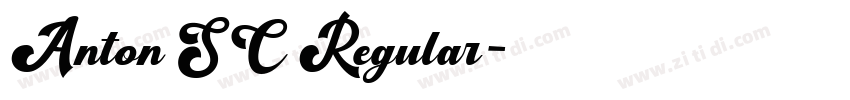 Anton SC Regular字体转换